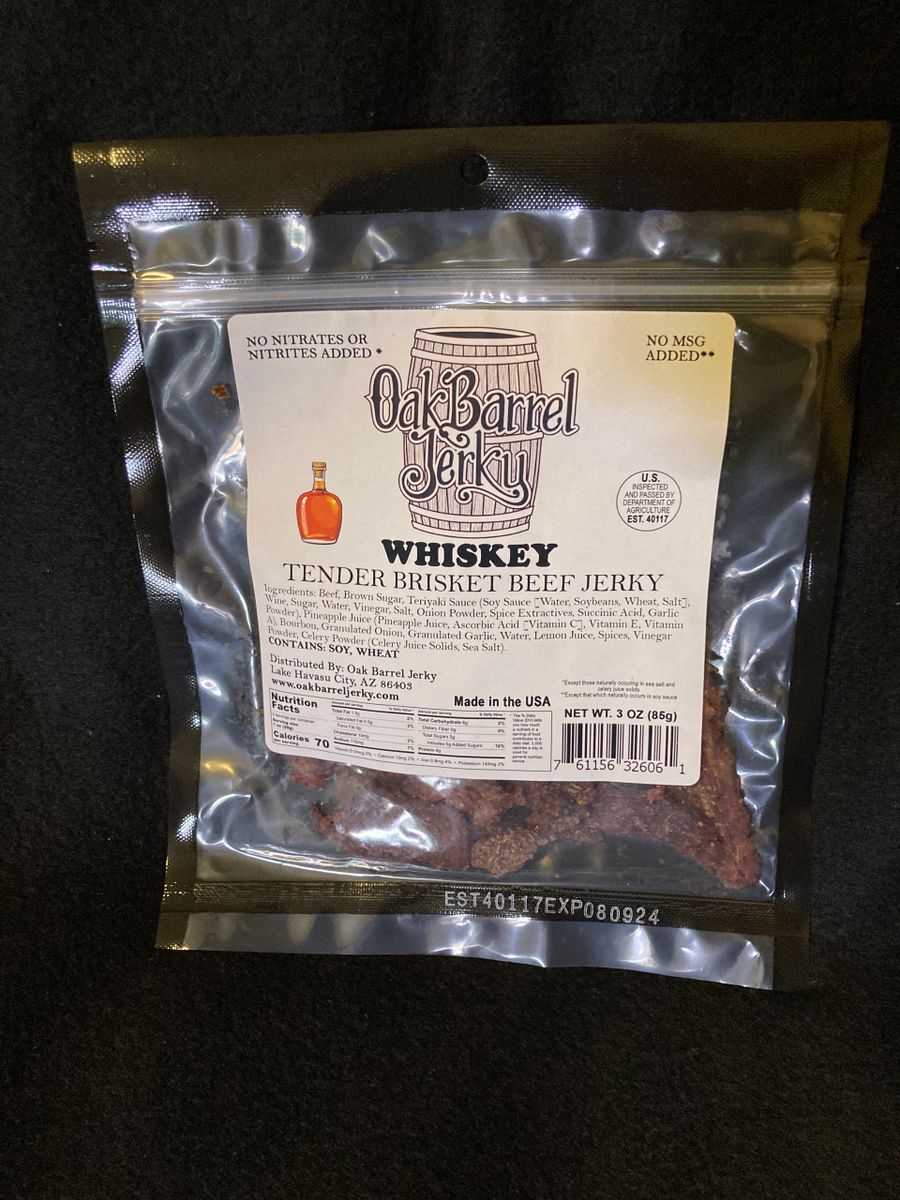 Whiskey Steak Cut Beef Jerky